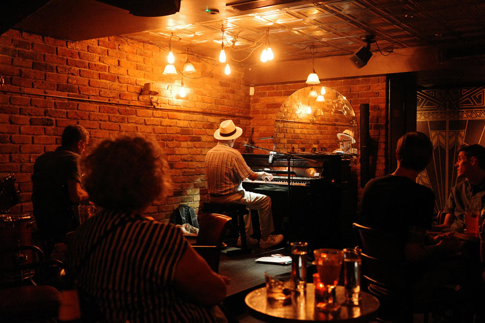 Inside the Nightjar on a jazz night