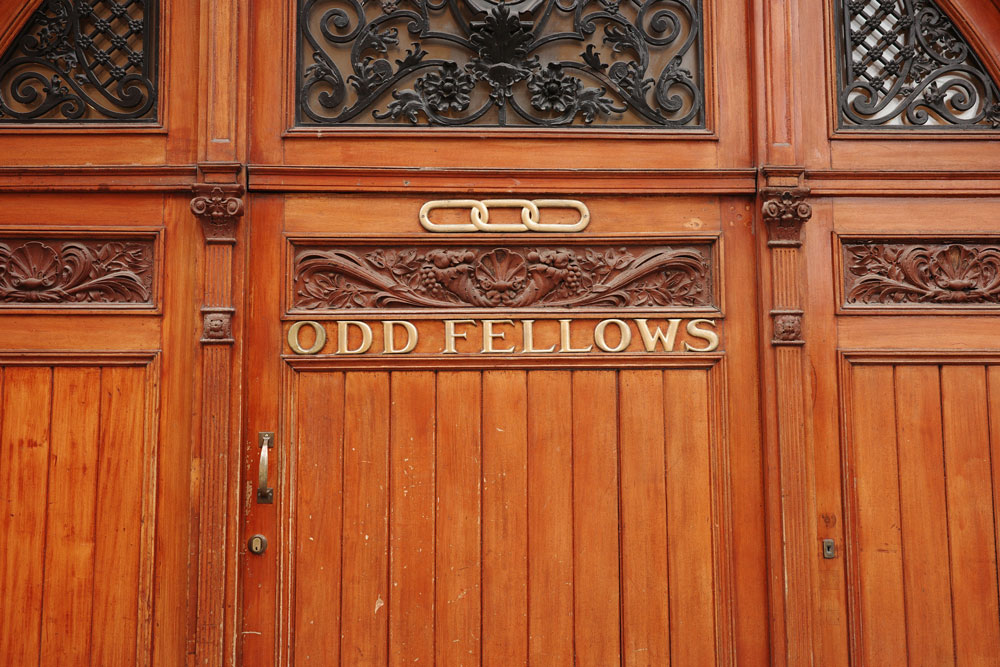 Door of the Odd Fellows in Stockholm